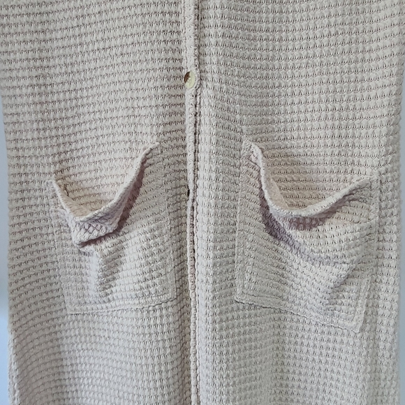 Saturday Sunday Anthro Waffle Knit Duster Cardigan Sz S - Picture 4 of 8